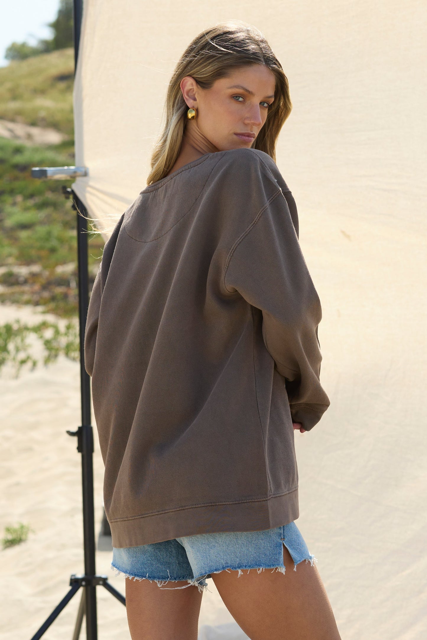 "Cowgirls Beach Club" Garment Dye Crewneck